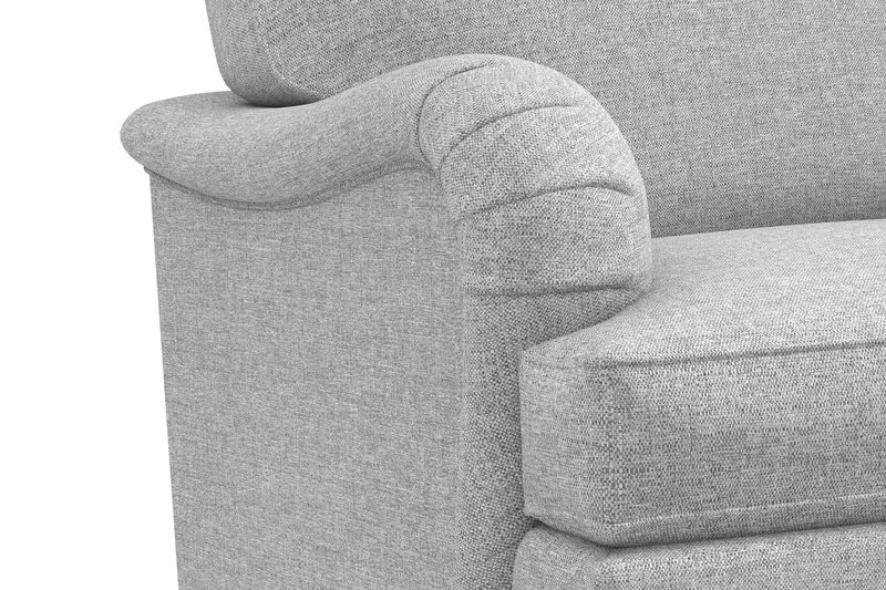 Howard Classic 3-sits Svängd Tygsoffa - Grå - Möbler - Soffa - Howardsoffor