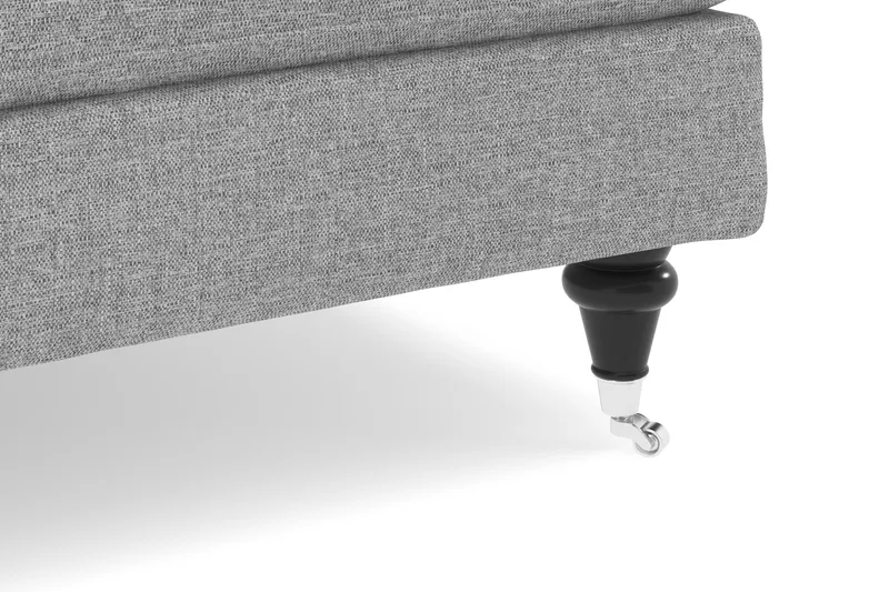 Howard Classic 3-sits Svängd Tygsoffa - Grå - Möbler - Soffa - Howardsoffor