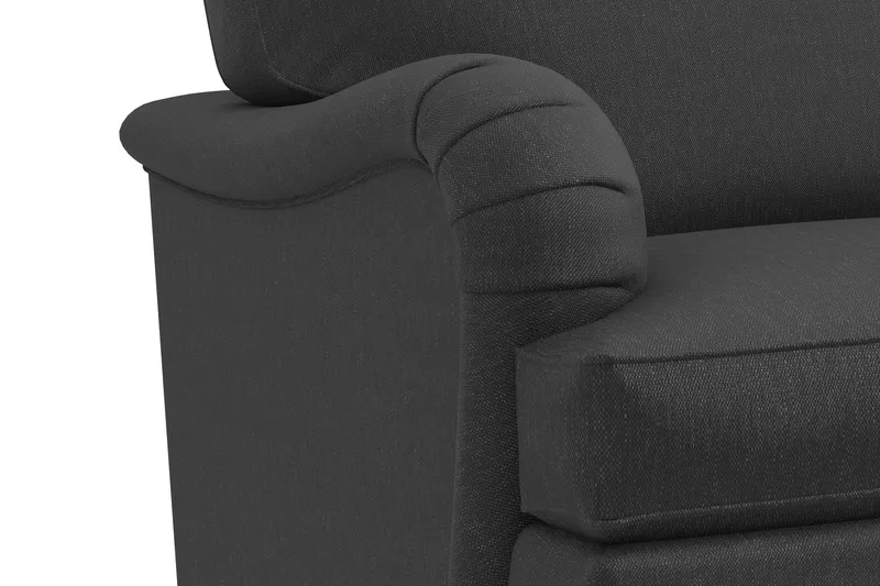 Howard Classic 3-sits Svängd Tygsoffa - Mörkgrå - Möbler - Soffa - Howardsoffor