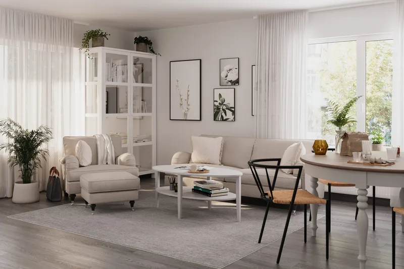 Howard Classic 3-sits Tygsoffa - Beige - Möbler - Soffa - Howardsoffor