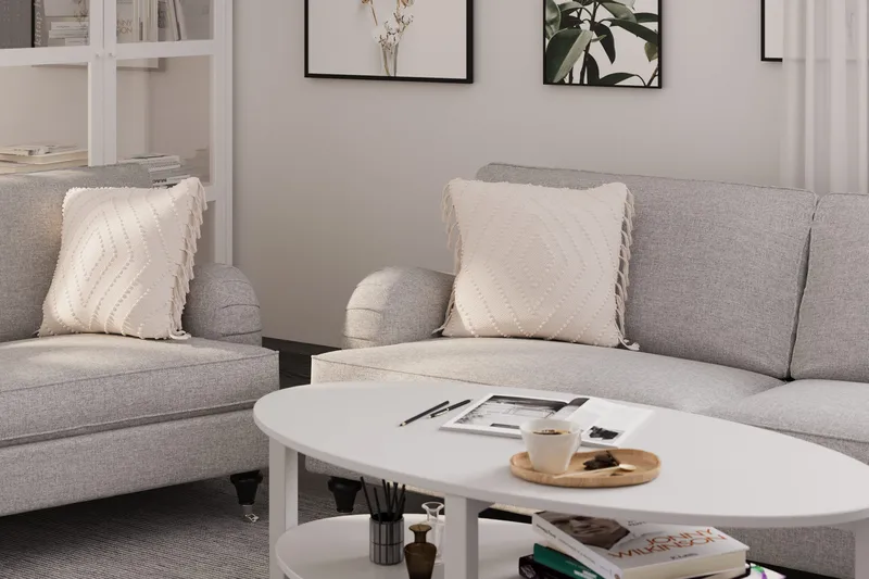 Howard Classic 3-sits Tygsoffa - Grå - Möbler - Soffa - Howardsoffor