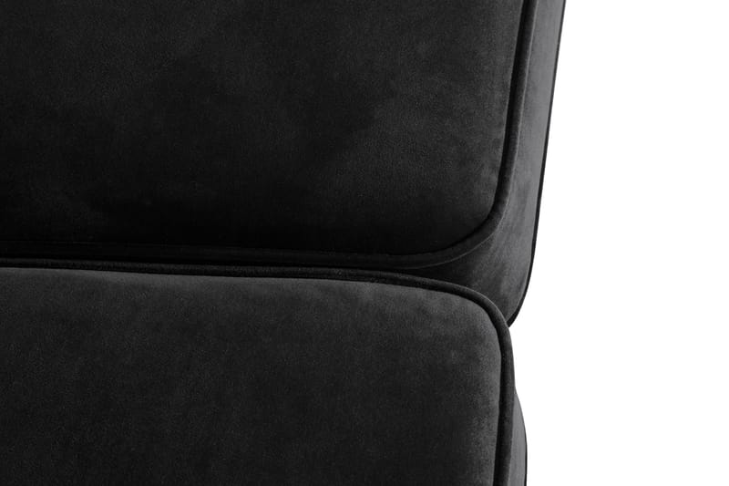 Howard Classic Sammetssoffa 2-sits Svängd - Svart - Howardsoffor - Sammetssoffa - 2 sits soffa