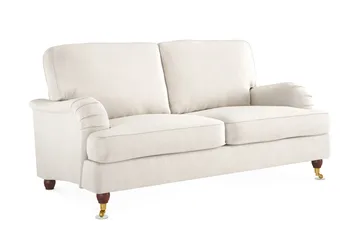 Howard Lyx 2-sits Sammetssoffa - Krämvit - Möbler - Soffa - Howardsoffor