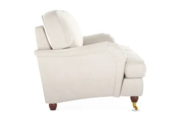 Howard Lyx 2-sits Sammetssoffa - Krämvit - Möbler - Soffa - Howardsoffor