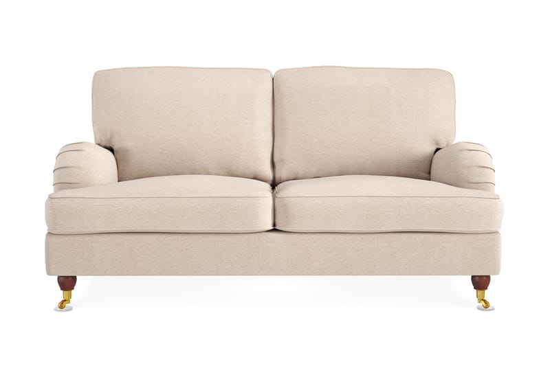 Howard Lyx 2-sits Tygsoffa, Beige