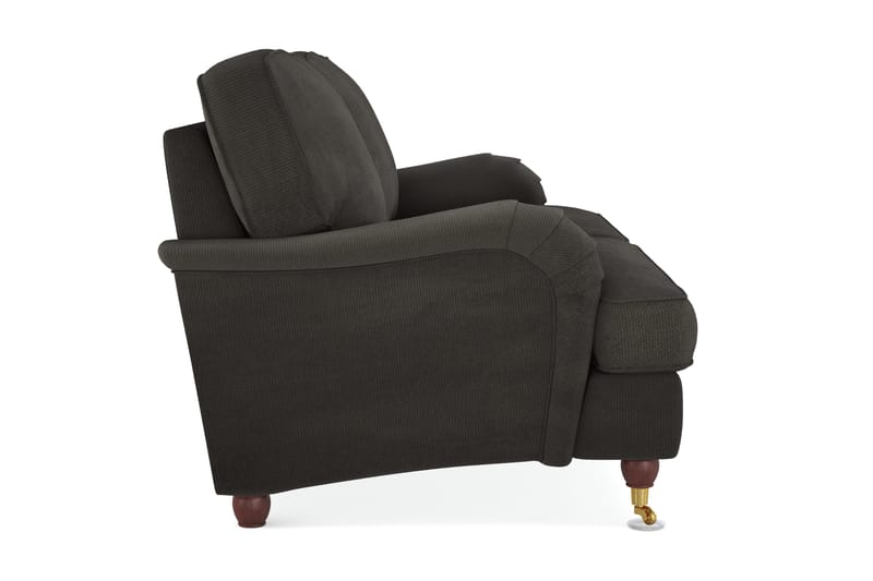 Howard Lyx 3-sits Manchestersoffa - Mörkgrå - Möbler - Soffa - Howardsoffor