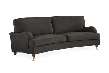 Howard Lyx 3-sits Svängd Manchestersoffa - Mörkgrå - Möbler - Soffa - Howardsoffor