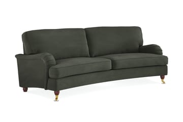 Howard Lyx 3-sits Svängd Manchestersoffa - Mörkgrön - Möbler - Soffa - Howardsoffor