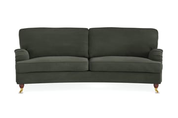 Howard Lyx 3-sits Svängd Manchestersoffa - Mörkgrön - Möbler - Soffa - Howardsoffor