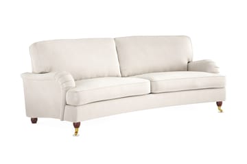 Howard Lyx 3-sits Svängd Sammetssoffa - Krämvit - Möbler - Soffa - Howardsoffor