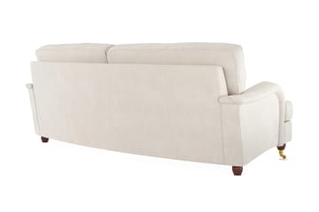 Howard Lyx 3-sits Svängd Sammetssoffa - Krämvit - Möbler - Soffa - Howardsoffor