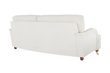 Howard Lyx 3-sits Svängd Soffa i Bouclé - Vit - Möbler - Soffa - Howardsoffor