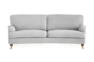 Howard Lyx 3-sits Svängd Tygsoffa - Ljusgrå - Möbler - Soffa - Howardsoffor