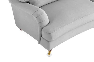 Howard Lyx 3-sits Svängd Tygsoffa - Ljusgrå - Möbler - Soffa - Howardsoffor