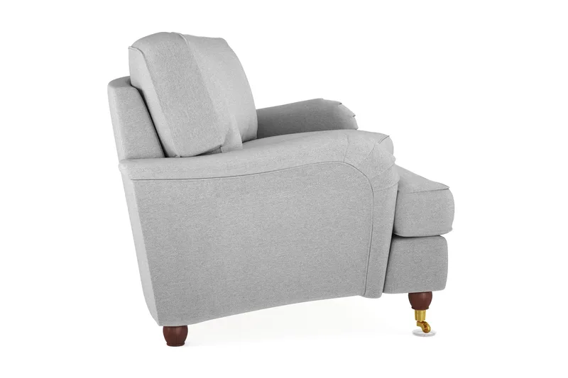 Howard Lyx 3-sits Svängd Tygsoffa - Ljusgrå - Möbler - Soffa - Howardsoffor