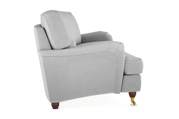 Howard Lyx 3-sits Svängd Tygsoffa - Ljusgrå - Möbler - Soffa - Howardsoffor