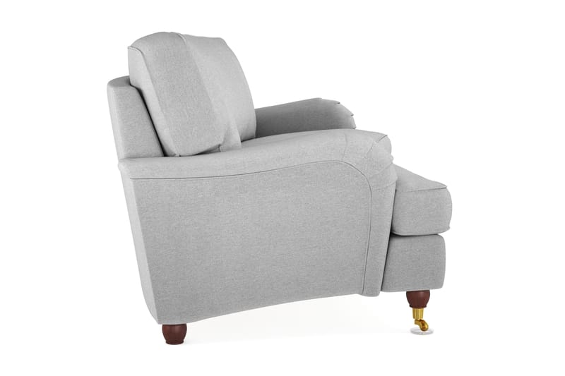 Howard Lyx 3-sits Svängd Tygsoffa - Ljusgrå - Möbler - Soffa - Howardsoffor
