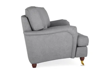 Howard Lyx 3-sits Svängd Tygsoffa - Ljusgrå - Möbler - Soffa - Howardsoffor