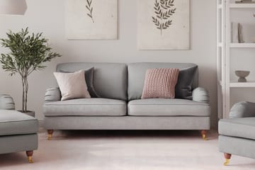 Howard Lyx 3-sits Tygsoffa - Ljusgrå - Möbler - Soffa - Howardsoffor