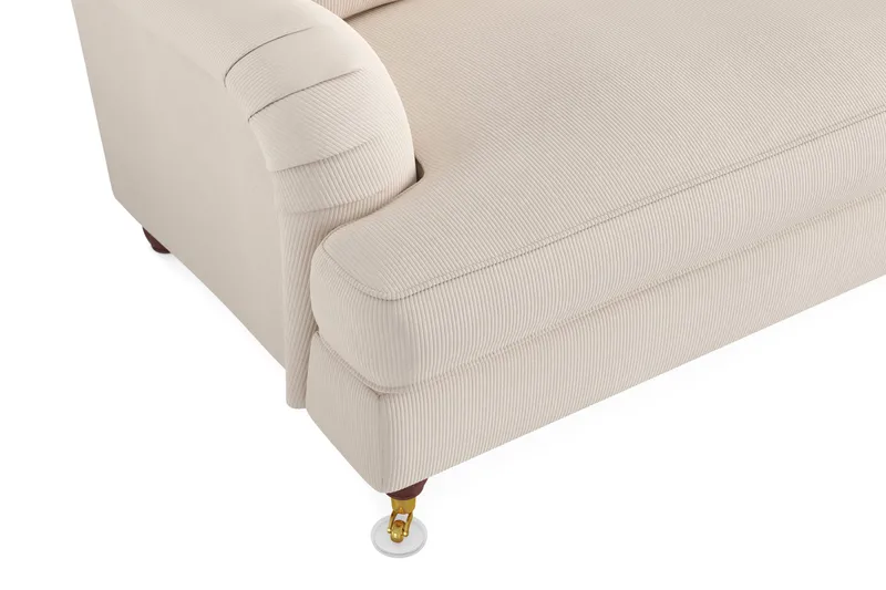 Howard Lyx 4-sits Manchestersoffa - Beige - Möbler - Soffa - Howardsoffor