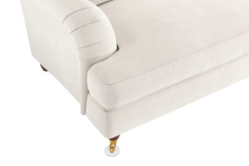 Howard Lyx 4-sits Sammetssoffa - Krämvit - Möbler - Soffa - Howardsoffor