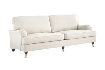 Howard Lyx 4-sits Sammetssoffa - Krämvit - Möbler - Soffa - Howardsoffor