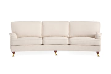 Howard Lyx 4-sits Svängd Manchestersoffa - Beige - Möbler - Soffa - Howardsoffor