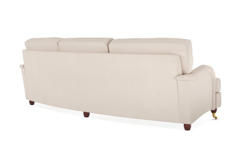 Howard Lyx 4-sits Svängd Manchestersoffa - Beige - Möbler - Soffa - Howardsoffor