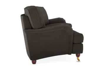 Howard Lyx 4-sits Svängd Manchestersoffa - Mörkgrå - Möbler - Soffa - Howardsoffor