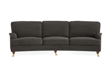 Howard Lyx 4-sits Svängd Manchestersoffa - Mörkgrå - Möbler - Soffa - Howardsoffor