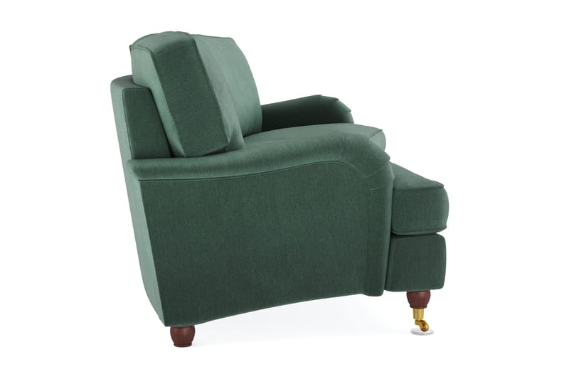 Howard Lyx 4-sits Svängd Sammetssoffa - Mörkgrön - Möbler - Soffa - Howardsoffor