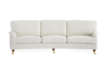 Howard Lyx 4-sits Svängd Soffa i Bouclé - Vit - Möbler - Soffa - Howardsoffor