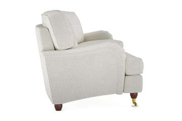Howard Lyx 4-sits Svängd Soffa i Bouclé - Vit - Möbler - Soffa - Howardsoffor