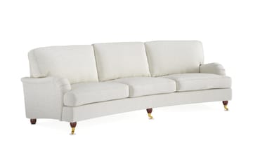 Howard Lyx 4-sits Svängd Soffa i Bouclé - Vit - Möbler - Soffa - Howardsoffor