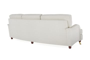 Howard Lyx 4-sits Svängd Soffa i Bouclé - Vit - Möbler - Soffa - Howardsoffor