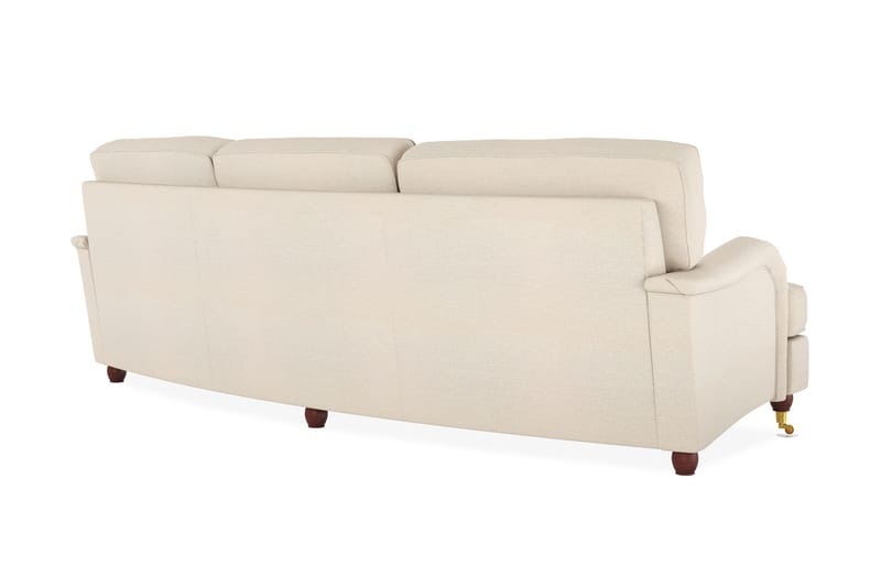 Howard Lyx 4-sits Svängd Tygsoffa - Beige - Möbler - Soffa - Howardsoffor