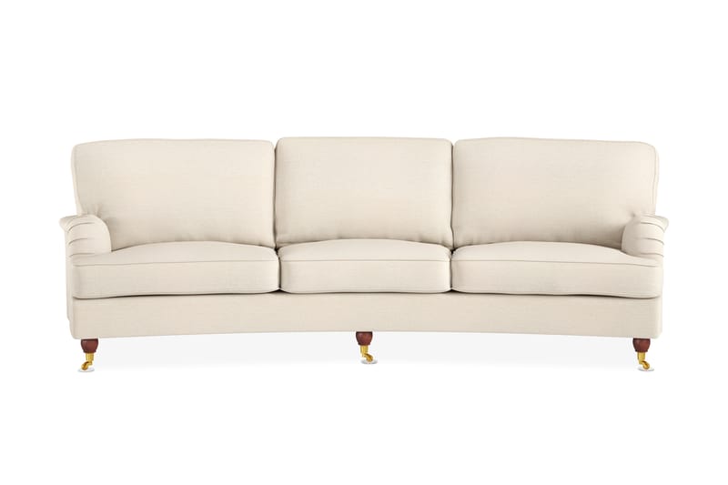 Howard Lyx 4-sits Svängd Tygsoffa - Beige - Möbler - Soffa - Howardsoffor