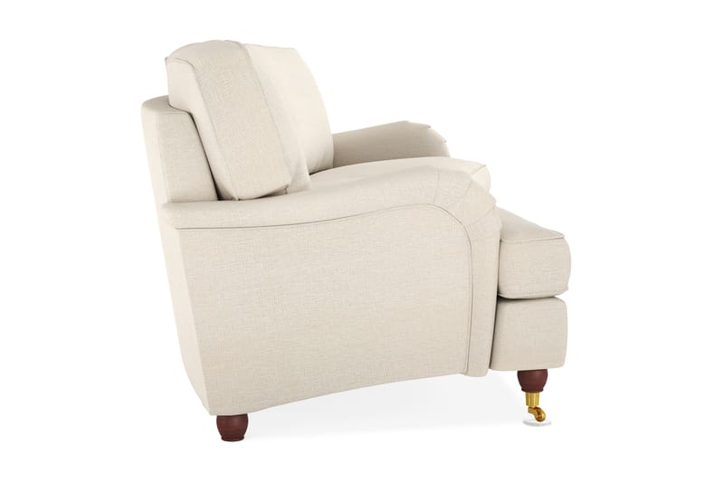 Howard Lyx 4-sits Svängd Tygsoffa - Beige - Möbler - Soffa - Howardsoffor