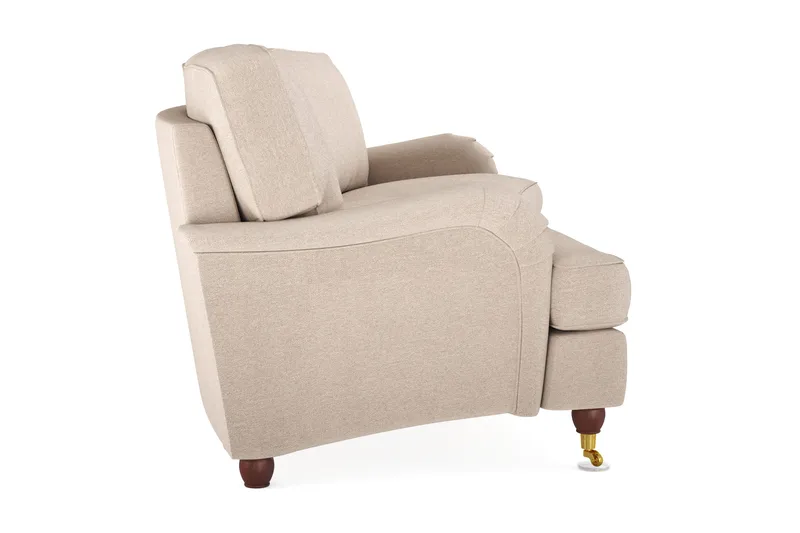 Howard Lyx 4-sits Svängd Tygsoffa - Beige - Möbler - Soffa - Howardsoffor