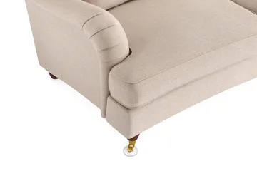 Howard Lyx 4-sits Svängd Tygsoffa - Beige - Möbler - Soffa - Howardsoffor