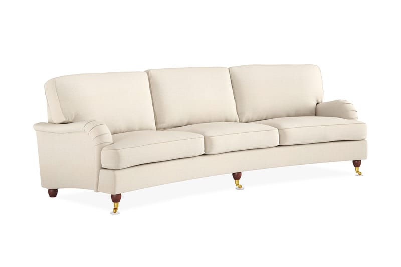 Howard Lyx 4-sits Svängd Tygsoffa - Beige - Möbler - Soffa - Howardsoffor