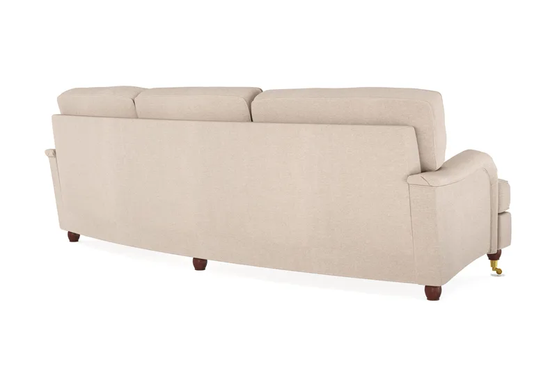 Howard Lyx 4-sits Svängd Tygsoffa - Beige - Möbler - Soffa - Howardsoffor