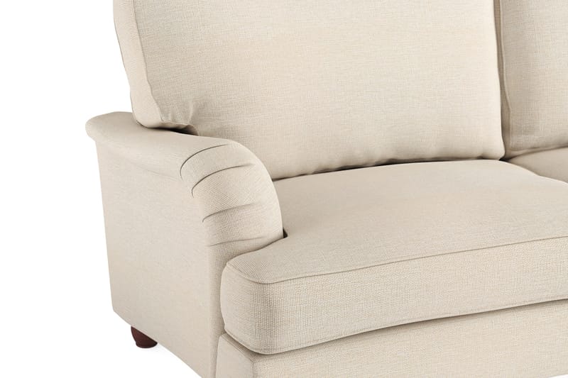 Howard Lyx 4-sits Svängd Tygsoffa - Beige - Möbler - Soffa - Howardsoffor