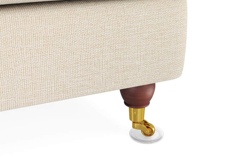 Howard Lyx 4-sits Svängd Tygsoffa - Beige - Möbler - Soffa - Howardsoffor