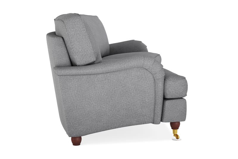 Howard Lyx 4-sits Svängd Tygsoffa - Ljusgrå - Möbler - Soffa - Howardsoffor