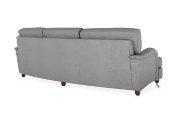 Howard Lyx 4-sits Svängd Tygsoffa - Ljusgrå - Möbler - Soffa - Howardsoffor