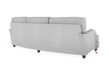 Howard Lyx 4-sits Svängd Tygsoffa - Ljusgrå - Möbler - Soffa - Howardsoffor