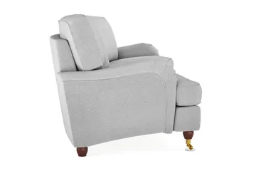 Howard Lyx 4-sits Svängd Tygsoffa - Ljusgrå - Möbler - Soffa - Howardsoffor