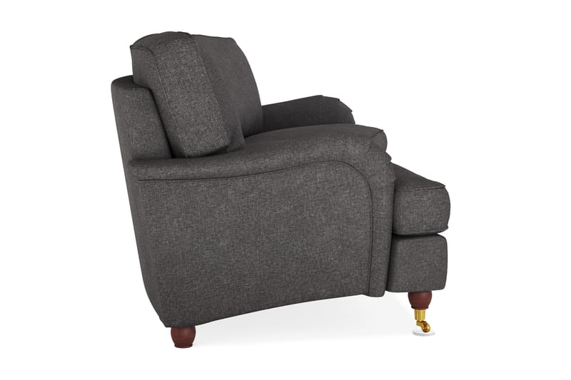 Howard Lyx 4-sits Svängd Tygsoffa - Mörkgrå - Möbler - Soffa - Howardsoffor