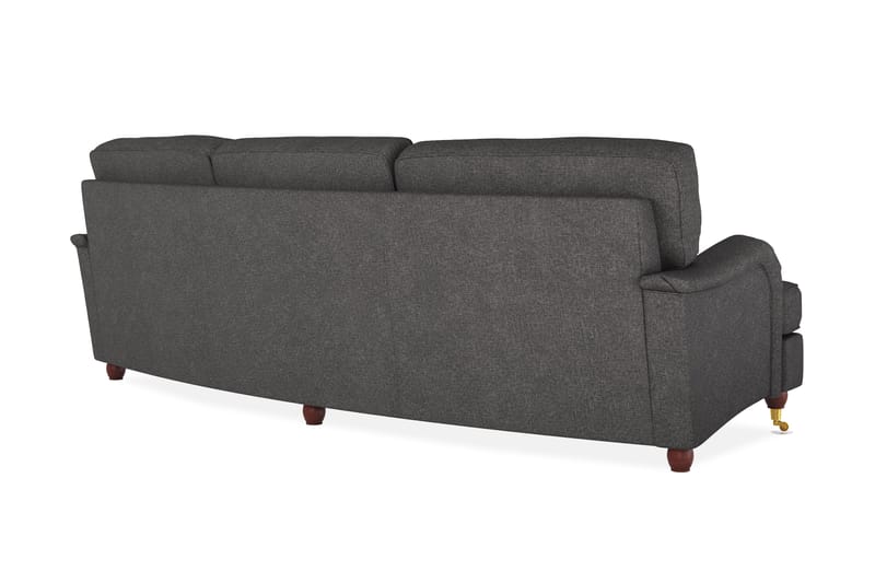 Howard Lyx 4-sits Svängd Tygsoffa - Mörkgrå - Möbler - Soffa - Howardsoffor